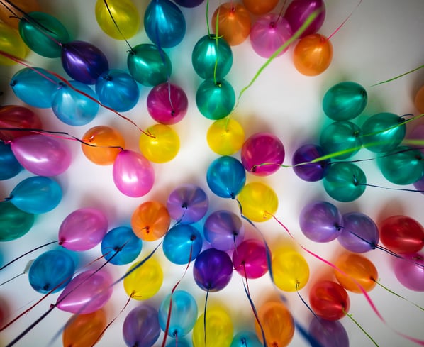 Flying Colourful Ballons