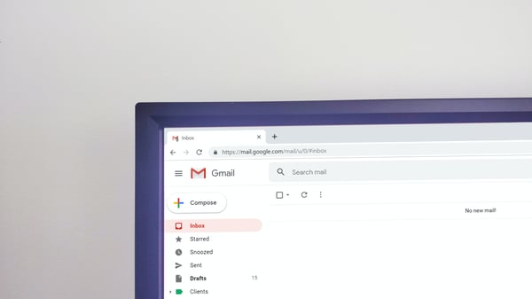 Gmail on computer screen