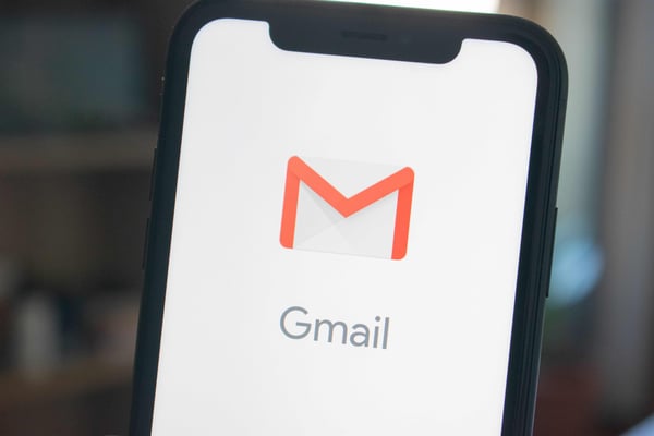 Gmail on smartphone