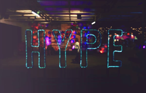 Hype neon sign