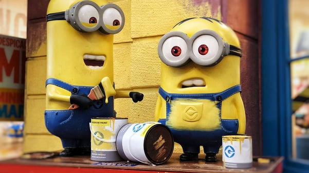 Minions with paint