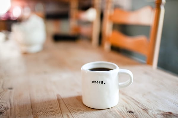 Mug on table