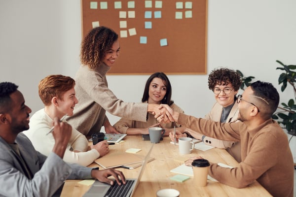 People sitting around a table