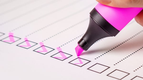 Pink checklist