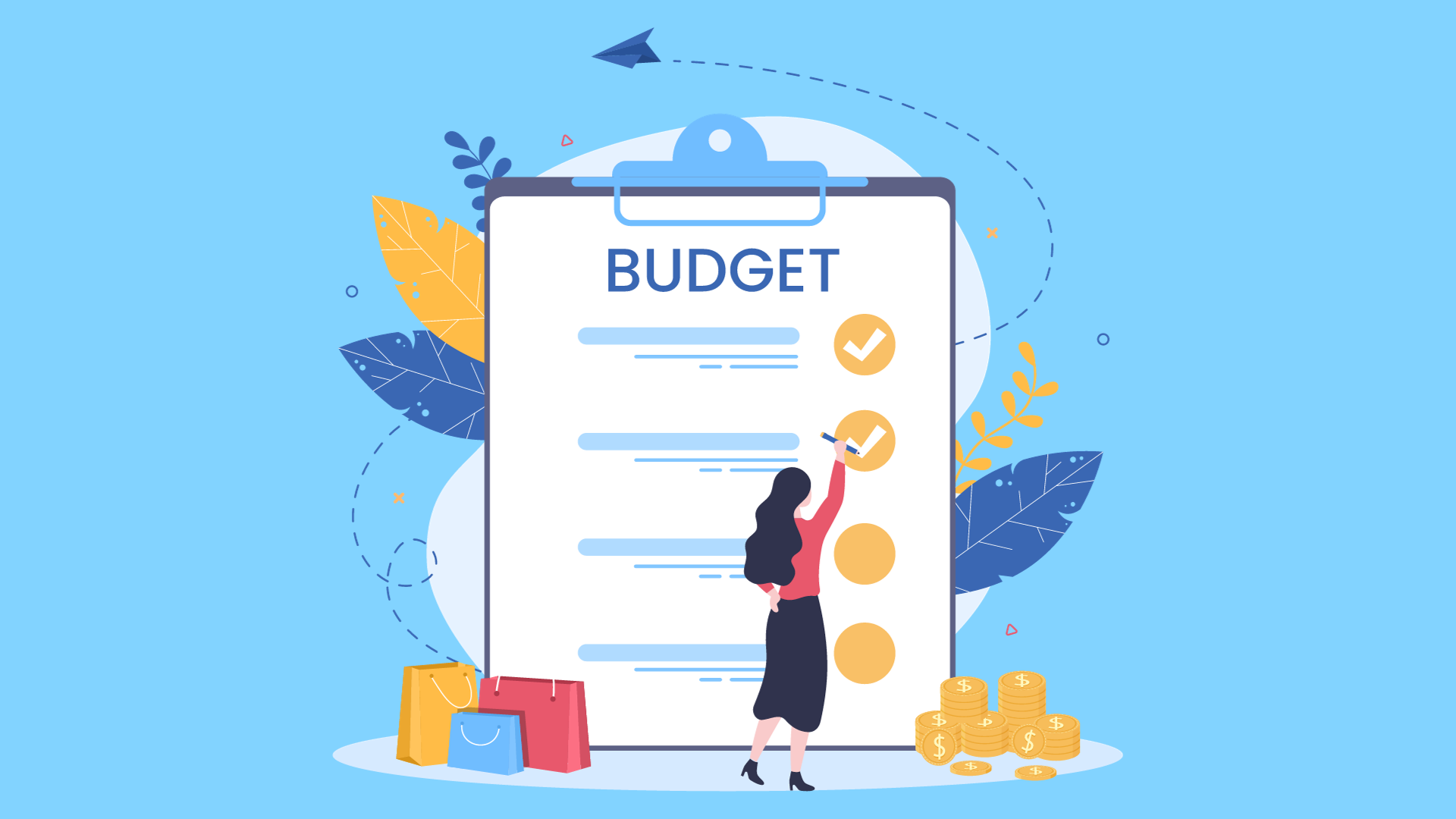 Budget concept illustration