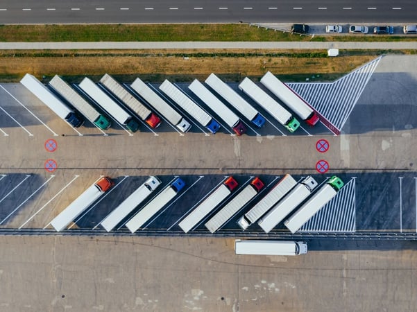 parked trucks