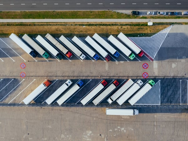 parked trucks